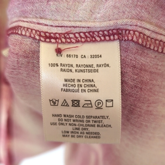 Maeve Calavan Plaid Oversized Three Quarter Sleeve Button Up Peplum Blouse Pink - Picture 6 of 15